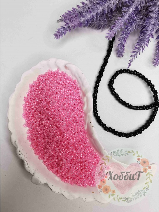 Бисер 13/0 класс А, калиброванный Чехия (розовый №1 перламутровый)